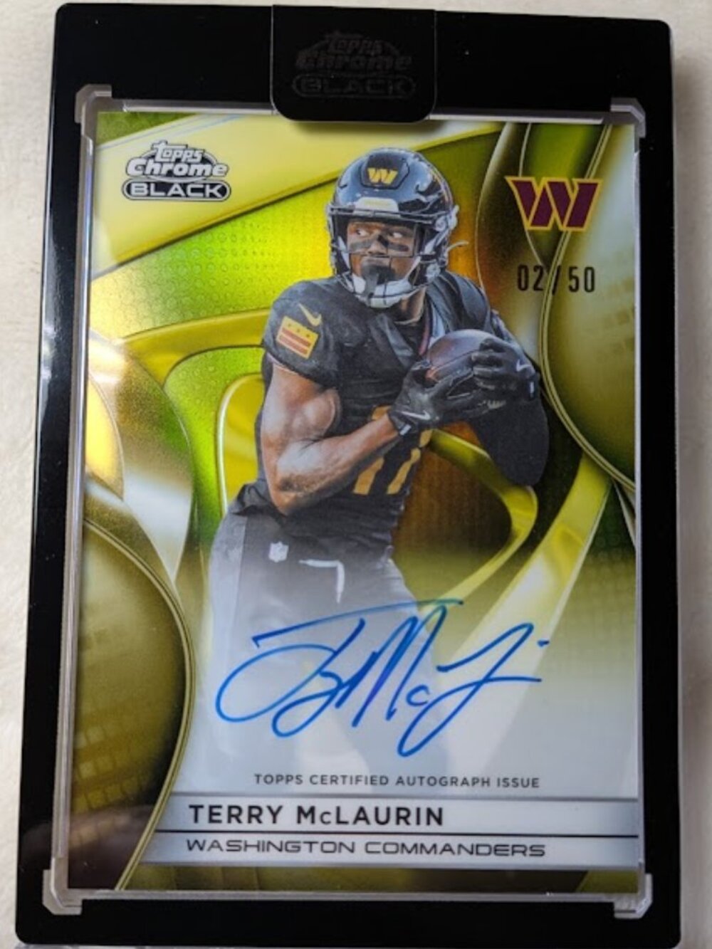2025 Topps Chrome Black TERRY MCLAURIN Auto #AU-TMC 2/50
